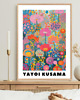 plakaty PLAKAT dekoracyjny , maki Yayoi Kusama, wystawowy, kwiaty