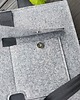 torby XXL Designerska torba z filcu ver. 2 - szara - z kieszonką