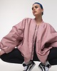 kurtki damskie Kurtka typu bomber oversize dusty pink