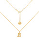 chokery Pozłacany choker pancerka ze znakiem zodiaku Wodnik