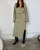 sukienki midi damskie Sukienka Desire olive lyocell