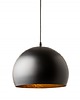 lampy wiszące Lampa wisząca Glow czarna złota metal 21cm