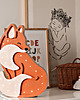 lampy do pokoju dziecka Drewniana lampka LED Lisek