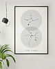 plakaty PARA - znak zodiaku - plakat astronomiczny