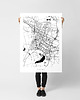 plakaty Tychy - mapa Tychów - plakat z mapą