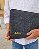 etui na laptopa PERSONALIZOWANE ETUI na laptopa żółty zamek imię