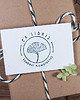 stemple Drewniany stempel ekslibris, ginko biloba