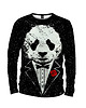 bluzy męskie Koszulka Longsleeve Męska DR.CROW Panda Godfather