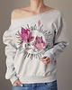 bluza bez kaptura damska You are enough Szary gruby Z