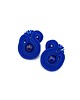 kolczyki soutache Kolczyki sutasz niebieskie sztyfty Largo lapis lazuli małe lekkie