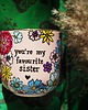 kubki Ręcznie malowany kubek dla siostry SISTER