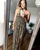 sukienki maxi damskie Lizzy Long Black & Yellow