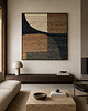 obrazy Duży obraz nowoczesny struktura w beżach 120x120cm