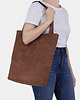 torby na ramię Shopper XL torba ruda na zamek