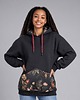 bluza z kapturem damska Bluza oversize Satja Auri Lili gruba z kwiatową kieszenią  rozmiar M