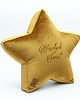 dekoracje świąteczne Poduszka dekoracyjna gwiazdka, świąteczna velvetowa - grawer Wesołych Świąt