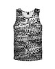 t-shirty dla dziewczynki Bokserka Top Girl DR.CROW Black and White Graffiti