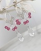 kolczyki swarovski Kolczyki Abril w magnoliach - kryształy Swarovskiego