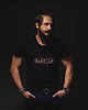 t-shirty męskie Koszulka organiczna z nadrukiem Warning