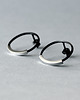 kolczyki wire wrapping Srebrne minimalistyczne kolczyki koła