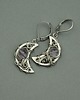 kolczyki wire wrapping Kolczyki księżyce ametyst wire wrapping