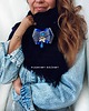 broszki Brosza  z ozdobą w stylu glamour z niebieskimi kamieniami NEW