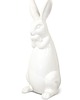 Wielkanoc - inne Dekoracja - zatroskany biały królik 39x15x15 cm