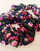 gumki do włosów Muślinowa gumka scrunchie w drobne kwiatki