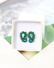 kolczyki soutache Łezki 4 sztyfty - kolczyki z sutaszu