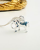 srebrne naszyjniki Naszyjnik ze słonikiem, srebrny słoń zawieszka