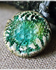 wisiory Szmaragdowy wisior ceramiczny SEAGLASS, naszyjnik z duszą