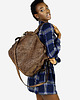 torby na ramię Miejska torebka z regulowanymi rączkami pleciona skóra handmade - brąz