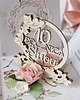 kartki scrapbooking 10 rocznica ślubu, aluminiowe gody, exploding box, kartka 3d