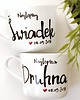 kubki Zestaw NAJLEPSZY ŚWIADEK/NAJLEPSZA DRUHNA Z DATĄ