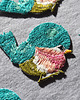 naszywki na ubrania Naszywka termoprzylepna Ptaszek turkusowy