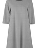 sukienki midi damskie Szara sukienka A, rękaw 3/4