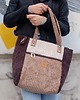 torby na ramię Sztruksowa duża torba Shopper Mocha