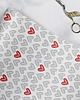 akcesoria różne papier do pakowania - serduszko folk 032 white
