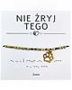 bransoletki na sznurku Bransoletka z kamieni naturalnych Jaspis dalmatyński, Hematyt 10% na zwierzaki