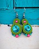 kolczyki soutache Sofi 3 - kolczyki z kryształami