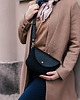 torby na ramię Torebka Basic Craftbags czarna ze skórzaną klapą