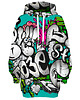 bluza z kapturem damska Bluza Oversize Tunika DR.CROW Graff
