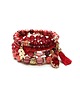 bransoletki z kamieni naturalnych Red grappa vol. 4 /18.07.25/ -  set