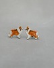 kolczyki ceramiczne Lassie szkocki  collie-  ceramiczne kolczyki