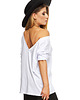 t-shirt damskie T-shirt z dekoltem na plecach