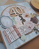kartki scrapbooking Kobieca kartka na 40-stkę/40-ste urodziny