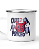 kubki Kubek metalowy psycho kot