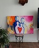 obrazy Portret na zamówienie kupującego - symboliczny portret rodzinny - 70x100 cm