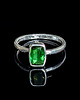 pierścionki srebrne Pierścionek zieleń turmalinu