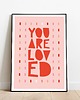 grafiki i ilustracje "You Are Loved"- Nowoczesna Grafika Abstrakcyjna